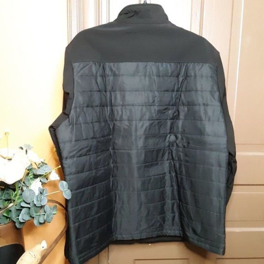 Apt. 9 Men’s Quilted Puffer Moto Winter Black Jacket size XL - Picture 3 of 10